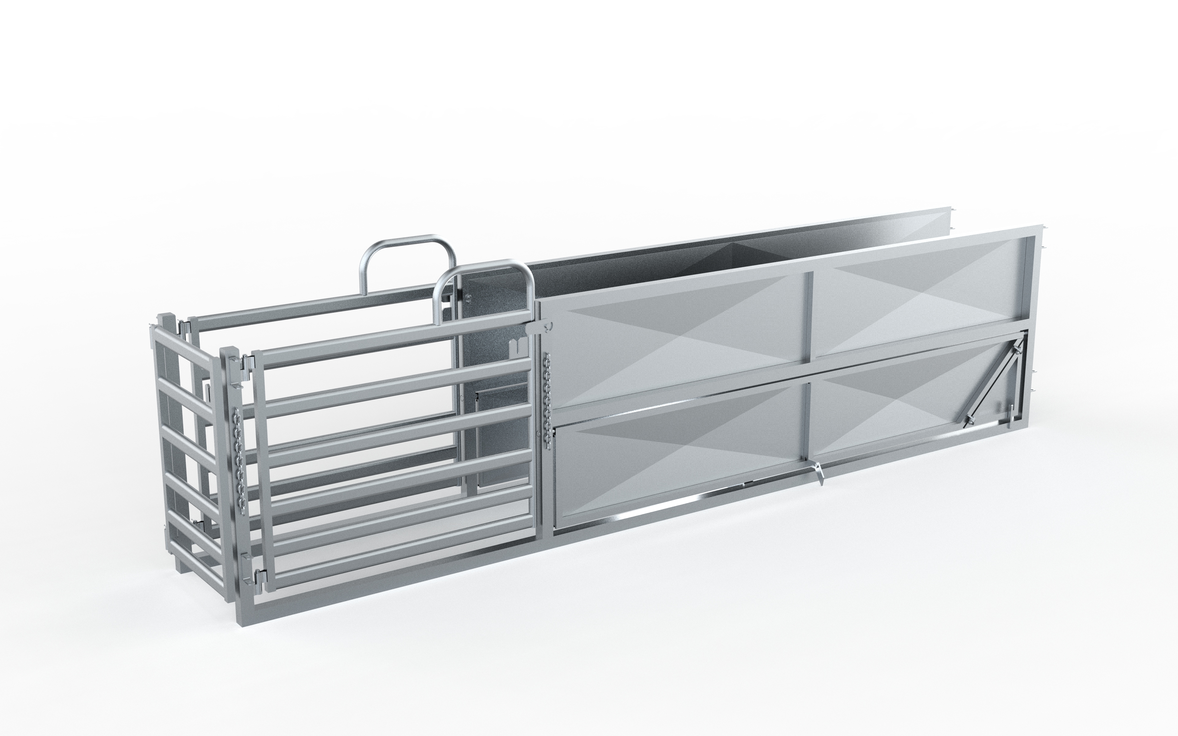 Adjustable Vee Race with Draft & Gate