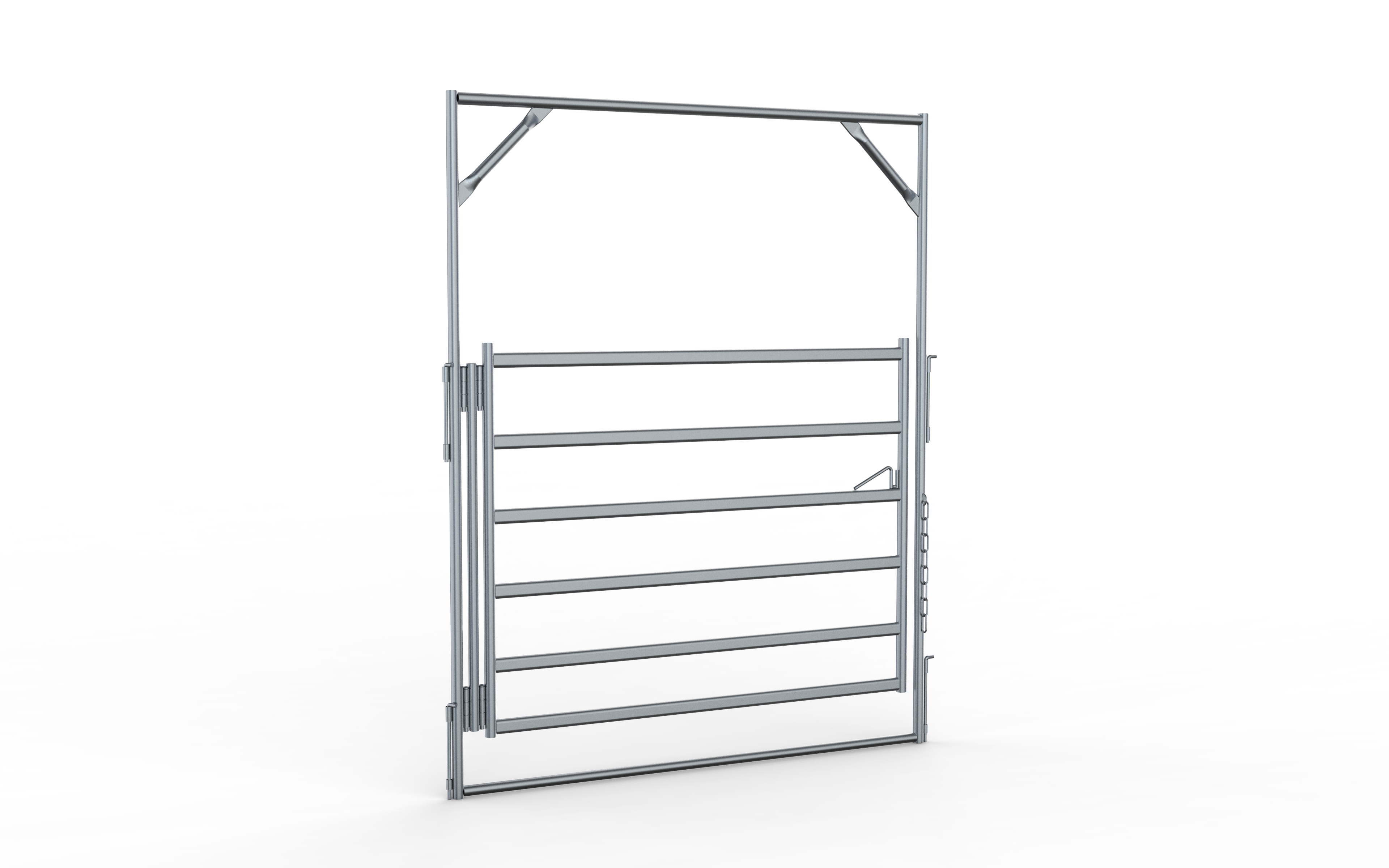 Bronco Double Hinged Gate and Frame