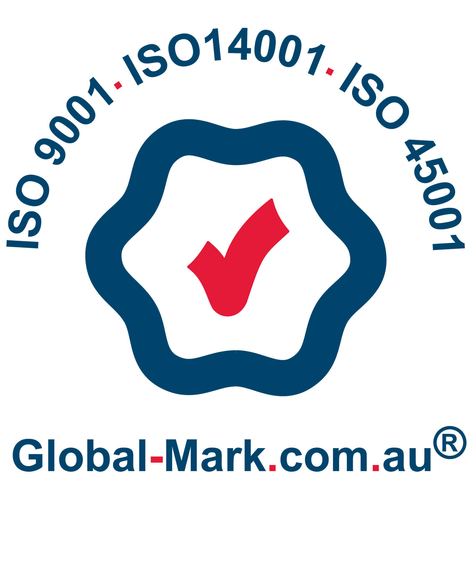 ISO 45001, ISO 14001 and ISO 9001 Logo