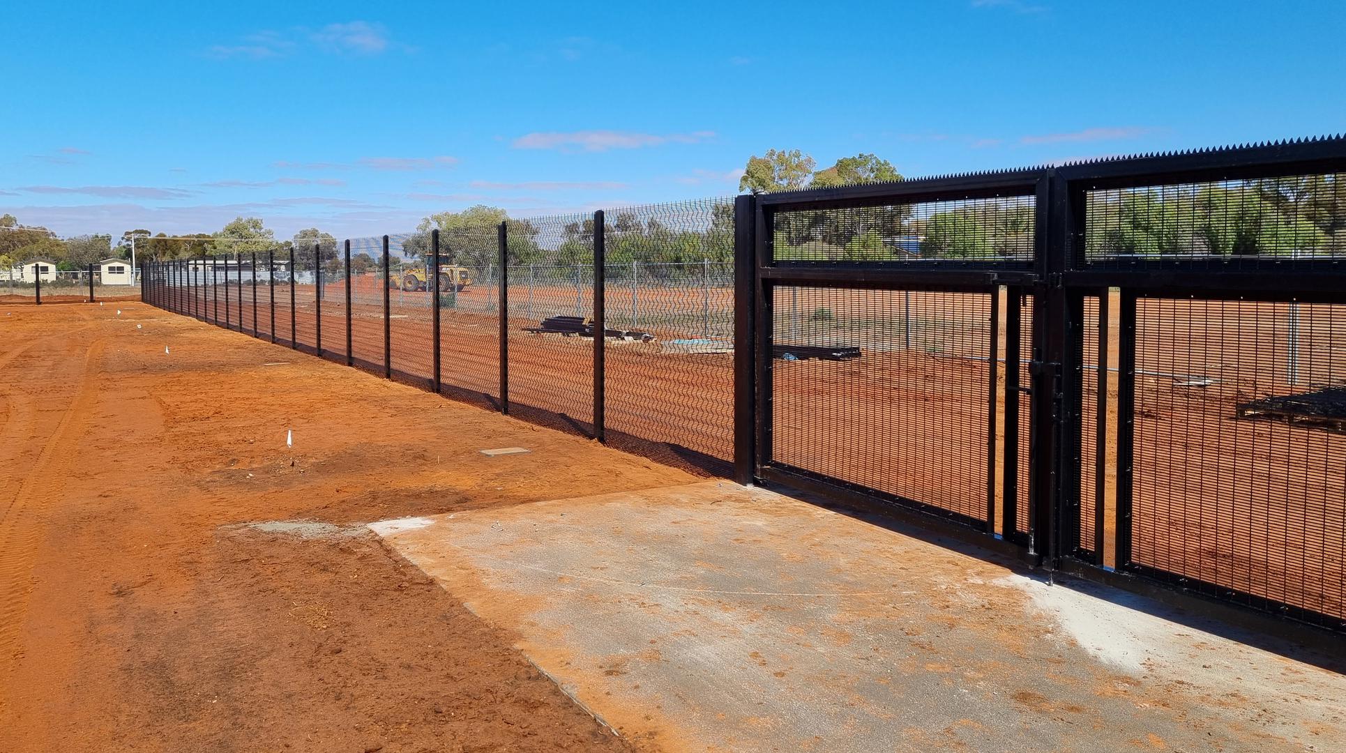 Security Fencing background