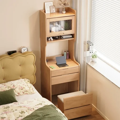 實木置物梳妝台