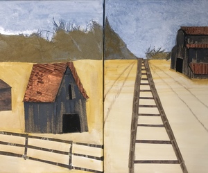 Lonely Barn #1 & #2 Diptych 