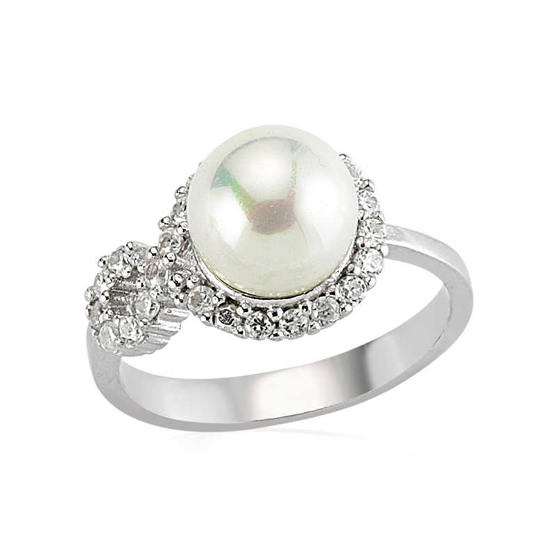 Women’s Pearl Silver Ring