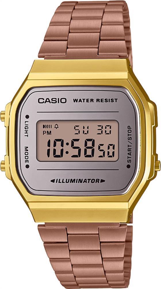 Women’s Gold Case Copper Metal Digital Watch
