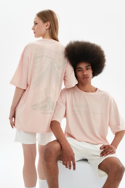 Unisex Oversize Powder Rose T-shirt