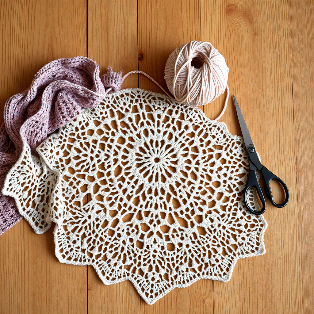 Crochet Elegant Lace Doily Free Pattern