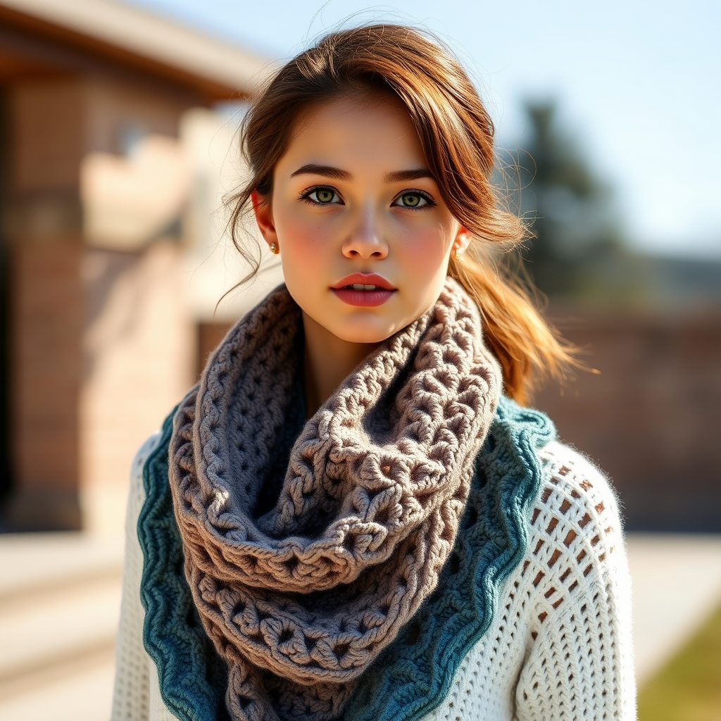 Crochet Cozy Cowl Scarf Free Pattern