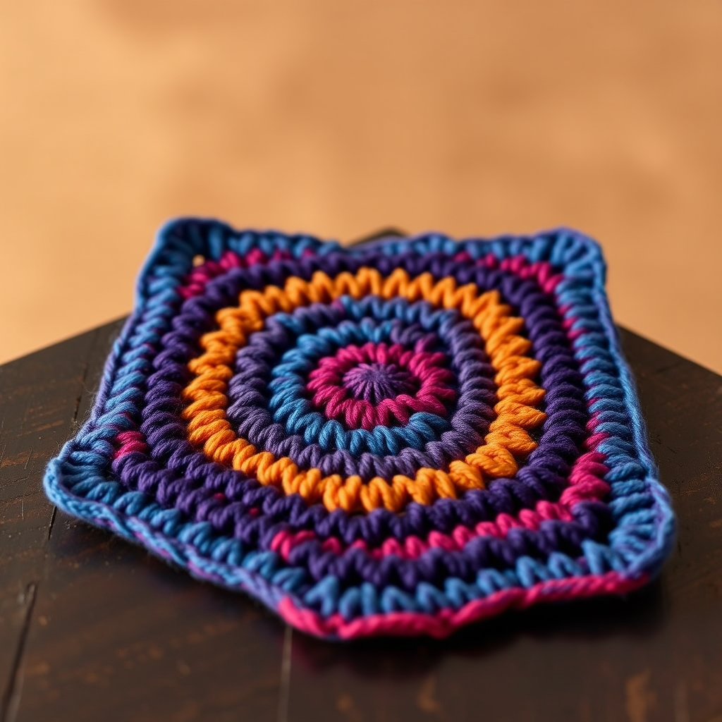 Free Pattern: The Kaleidoscopic Labyrinth Dishcloth