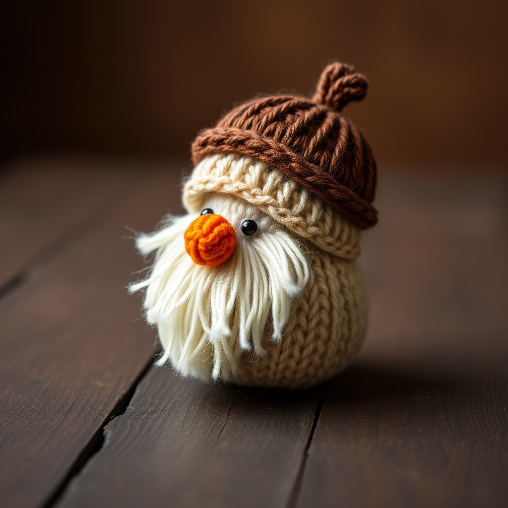The Whimsical Woodland Acorn Gnome: A Free Knitting Pattern for a Tiny, Textured Forest Friend