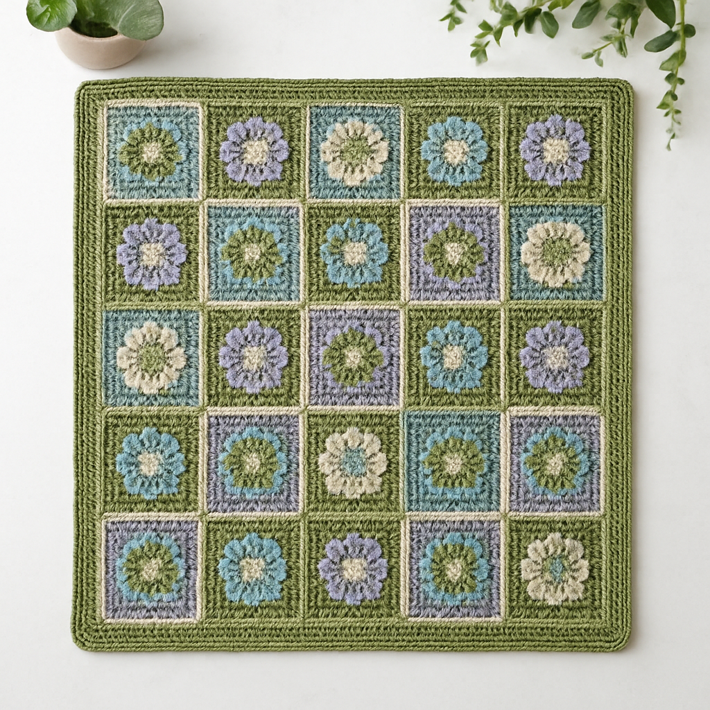 Mystical Meadow Granny Square Afghan Free Pattern