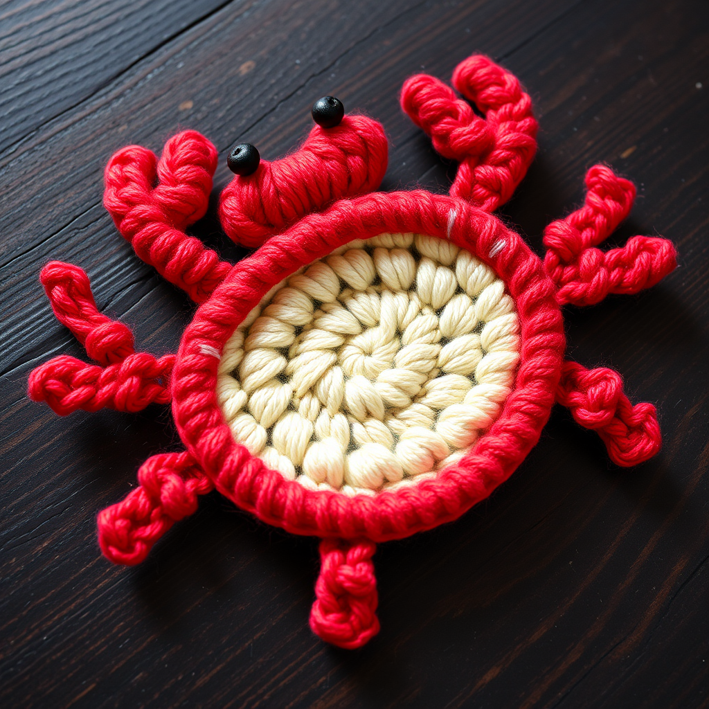 Coral Cove Crab Applique Free Pattern – Crochet a Coastal Charm