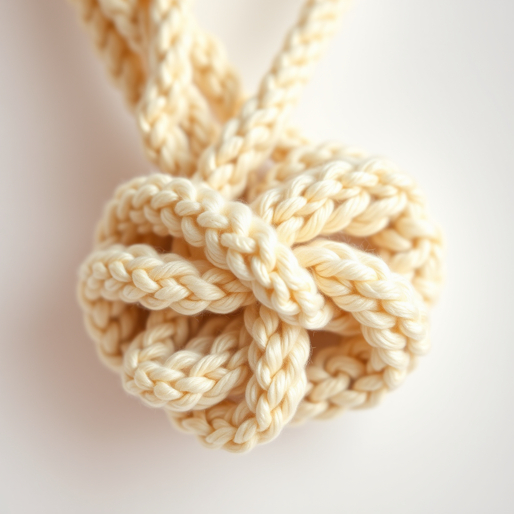Chunky Crochet Monkey Fist Knot