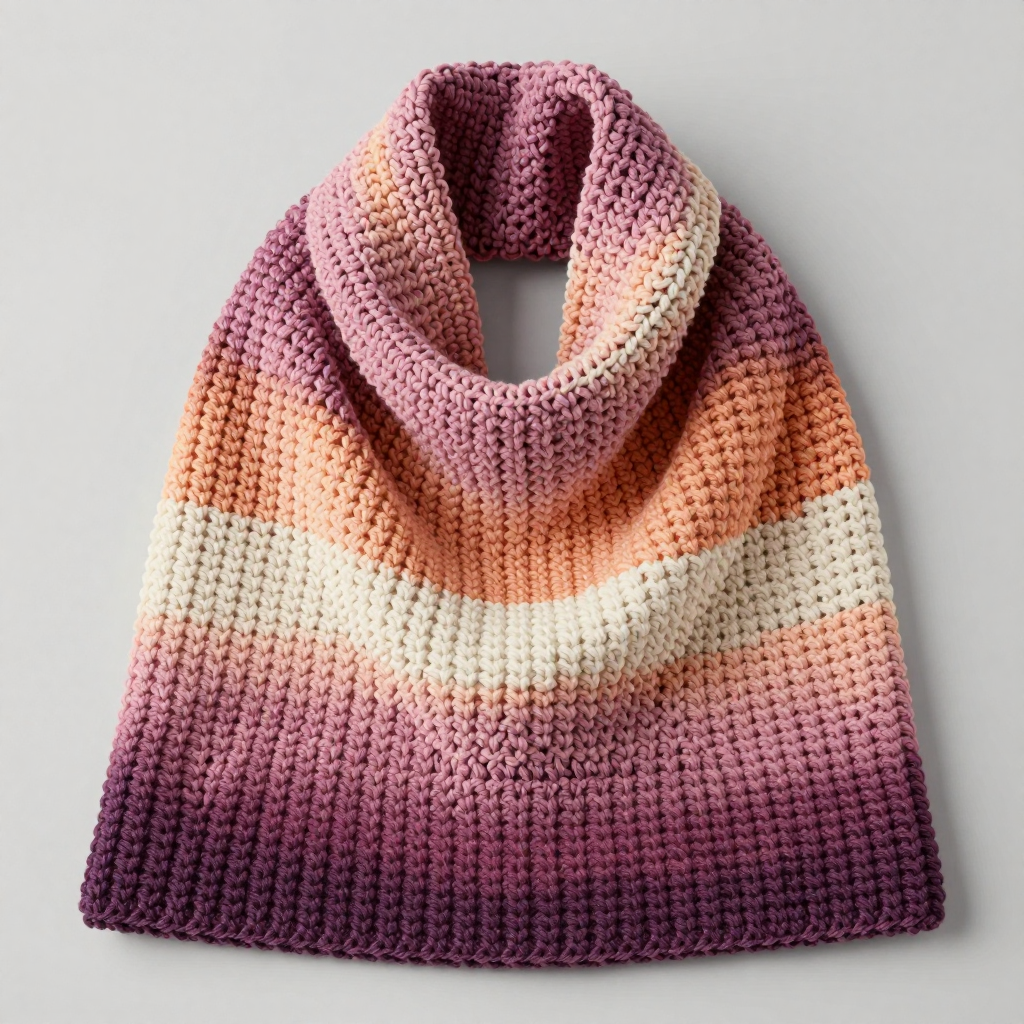 Free Pattern: Twilight Ember Moss Stitch Cowl