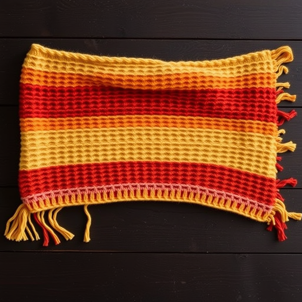 Golden Hour Dune Wrap Free Pattern – Sunset-Inspired Textured Knit