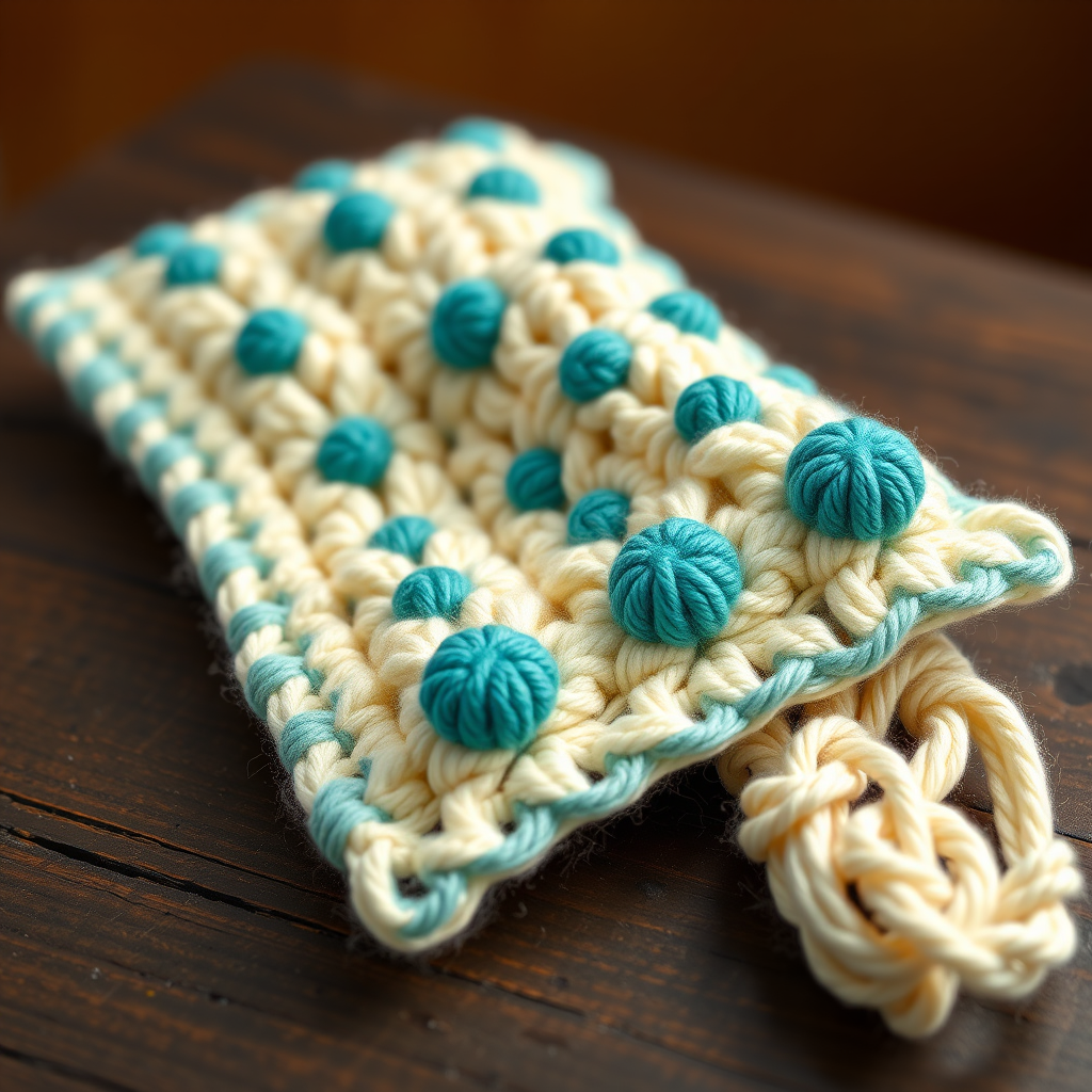 Whimsical Polka Dot Crochet Edging Free Pattern