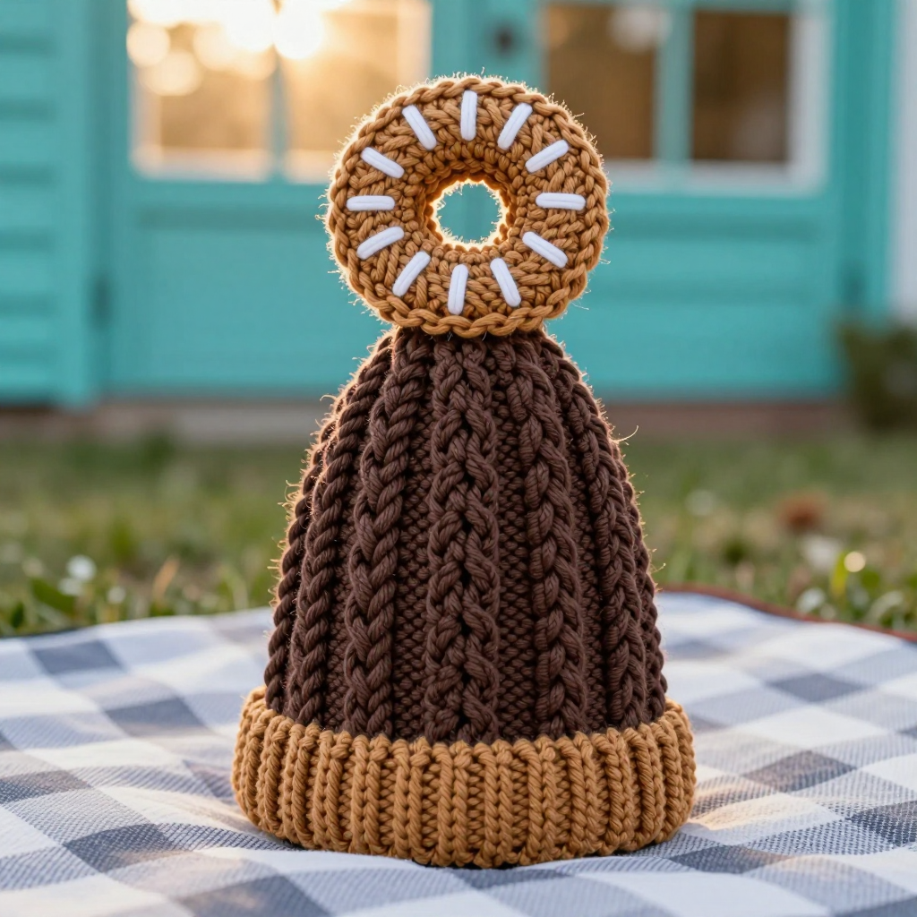 Caramel Twist Donut Gnome Knit Free Pattern