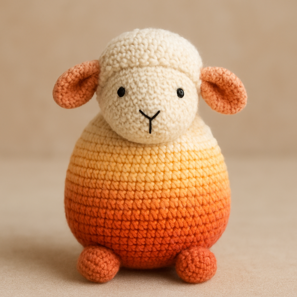 Free Pattern: Farmhouse Rustic Amigurumi Sunset Sheep