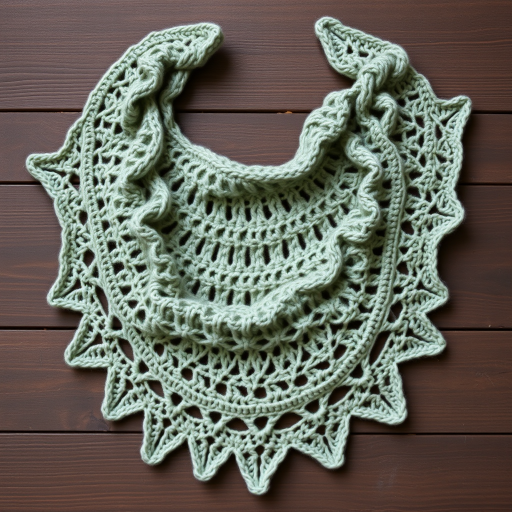 Misty Meadow Crescent Shawl Free Pattern – Textured Lace Knit