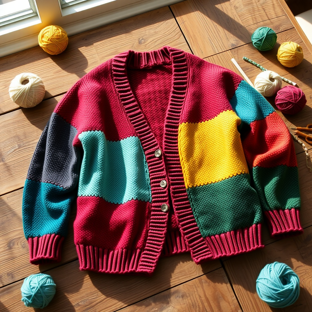 The Cozy Patchwork Cardigan Free Pattern