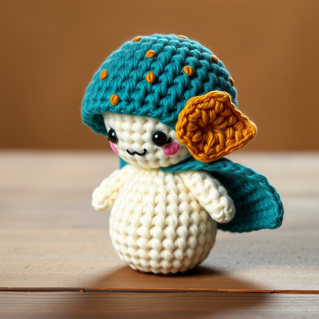 Mythic Mushroom Sprite Amigurumi Free Pattern