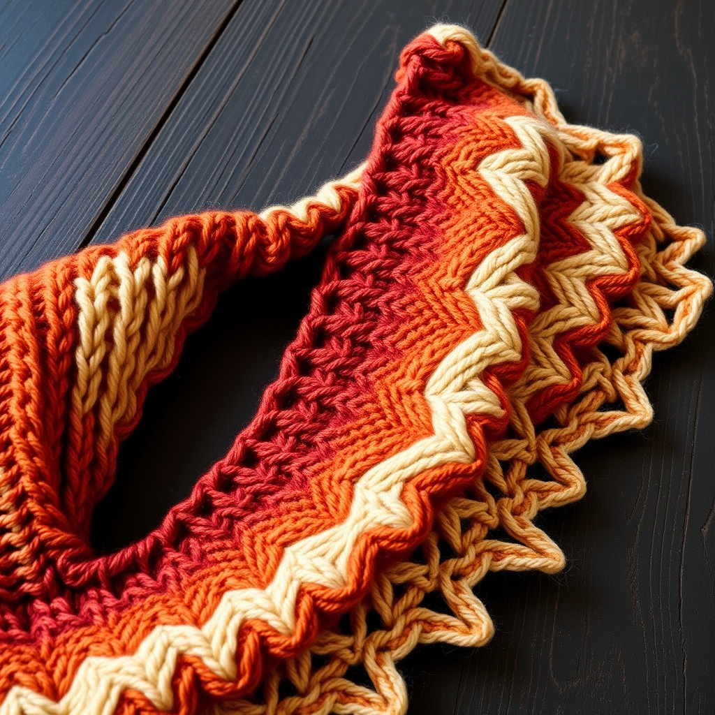 Ember Dune Chevron Shawl Free Pattern – Knit a Desert Sunset Wrap