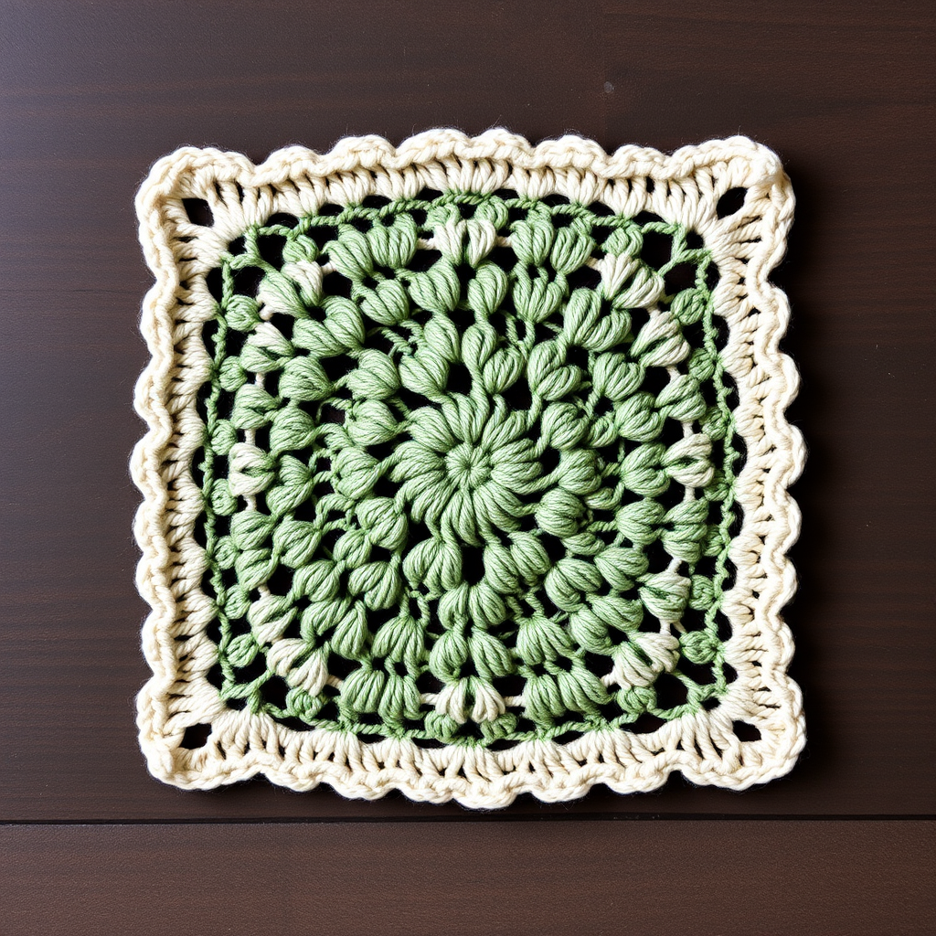 Whispering Pines Lace Motif Square Free Pattern