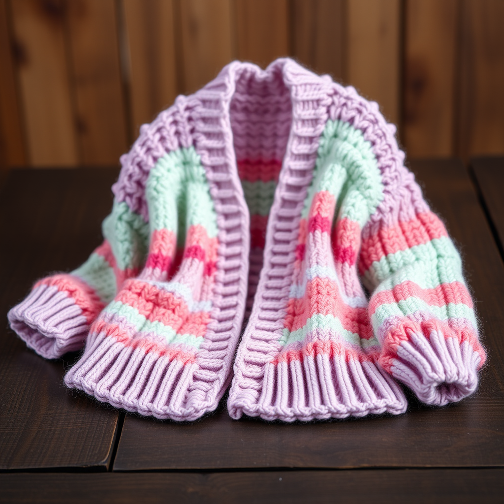 Bubble Gum Dreams Blanket Cardigan Free Pattern