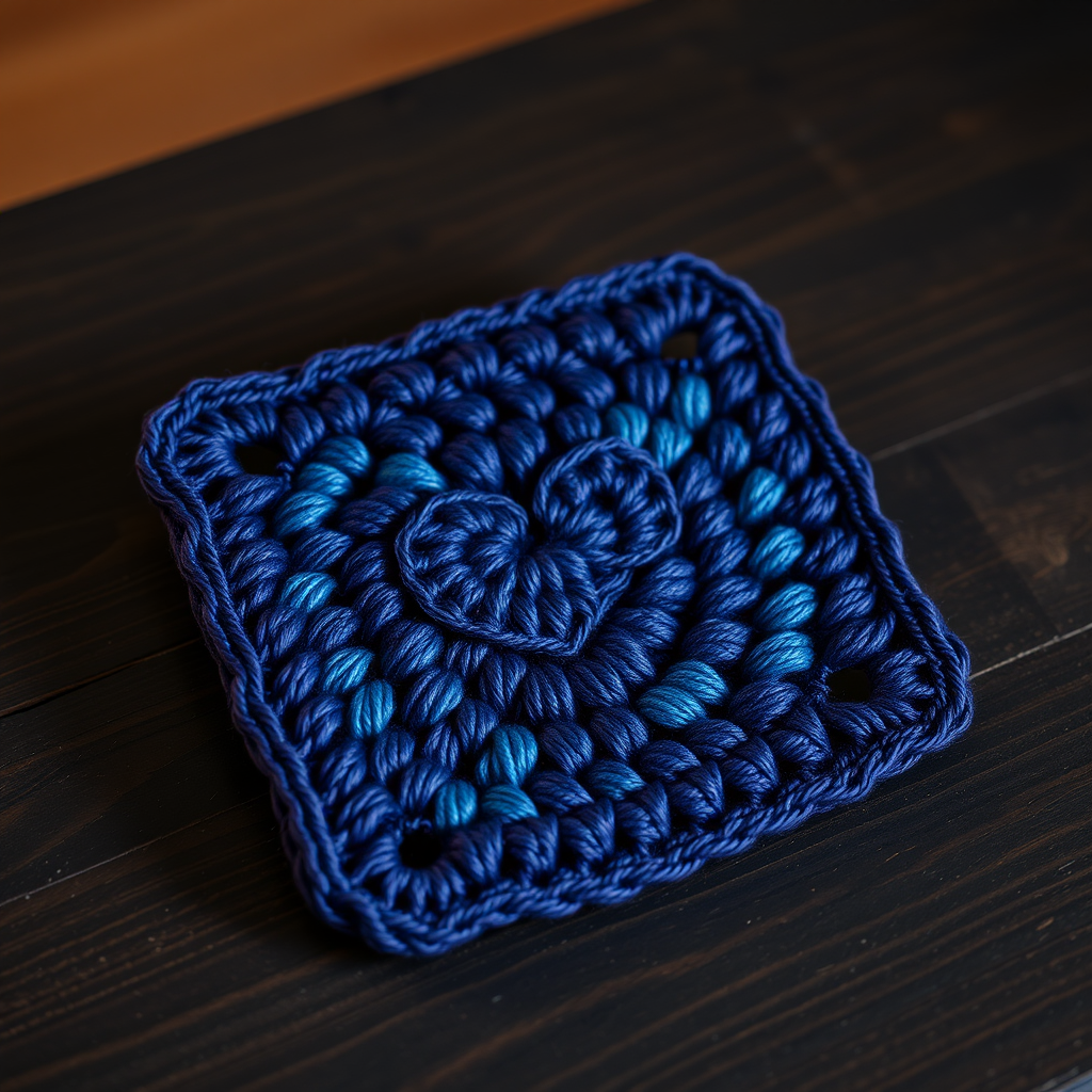 Free Pattern: Cosmic Heartbeat Granny Square