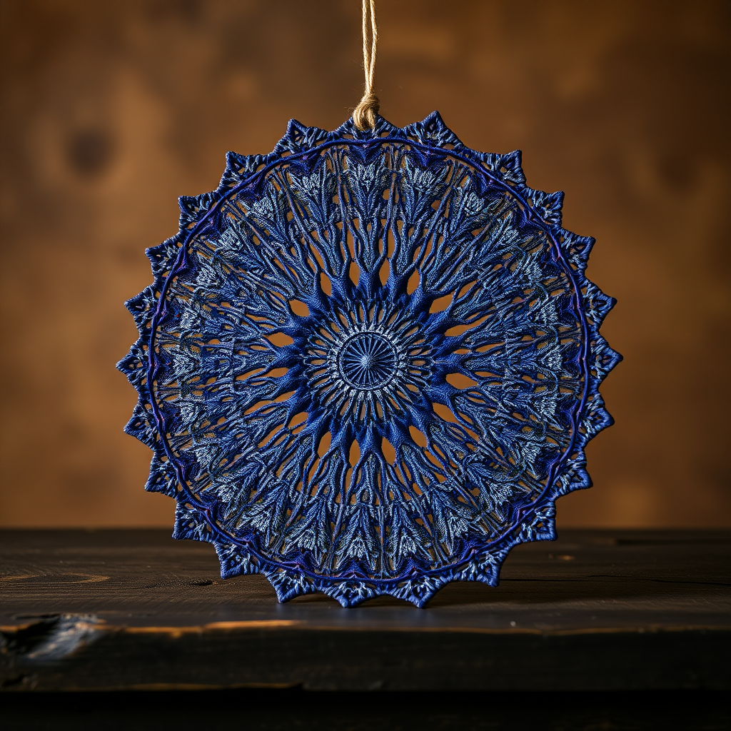 Free Pattern: Galactic Lacy Starburst Wall Hanging