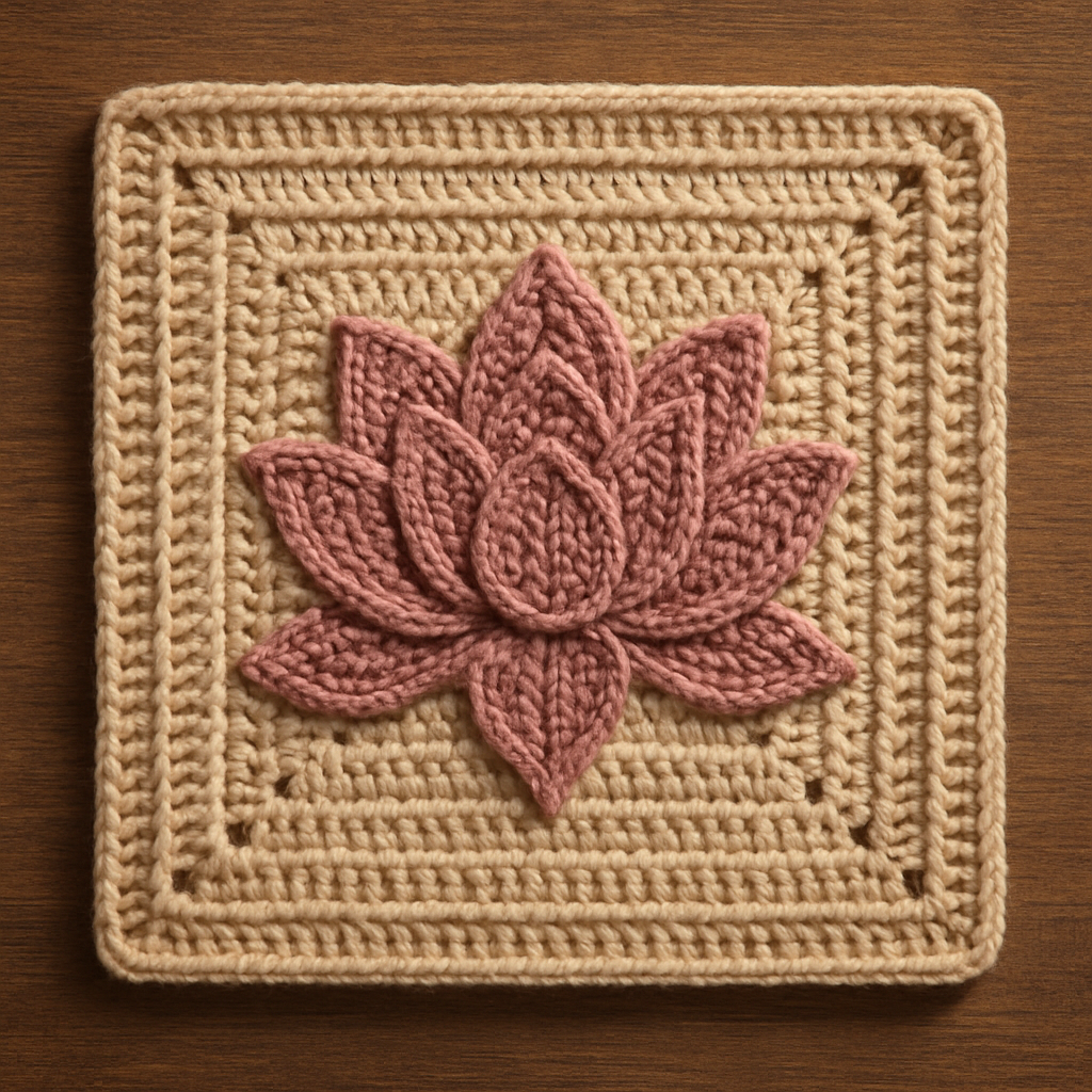 Crochet Serene Velvet Petal Mandala Free Pattern
