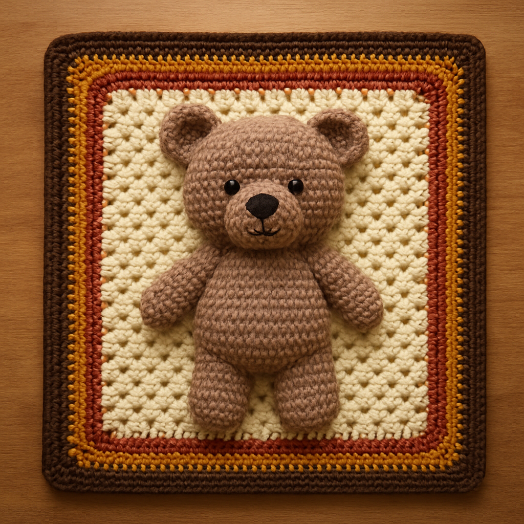 Crochet Charming Whimsical Rainbow Bear Amigurumi Free Pattern