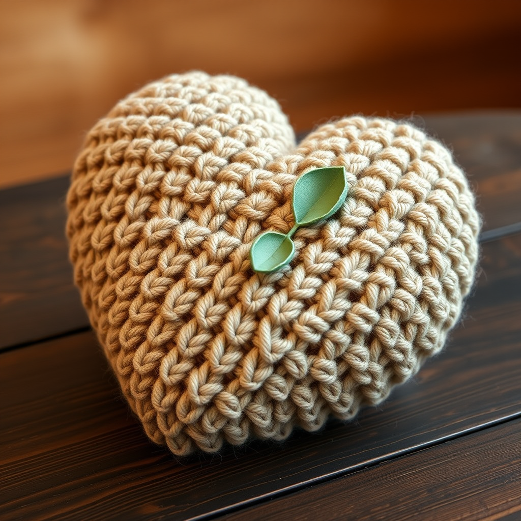 The Whispering Willow Heart Pillow: A Free Knitting Pattern for a Textured, Botanical Cushion