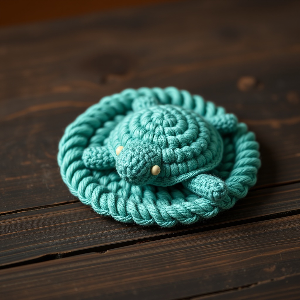 Tidal Turtles Shell Coaster Free Crochet Pattern