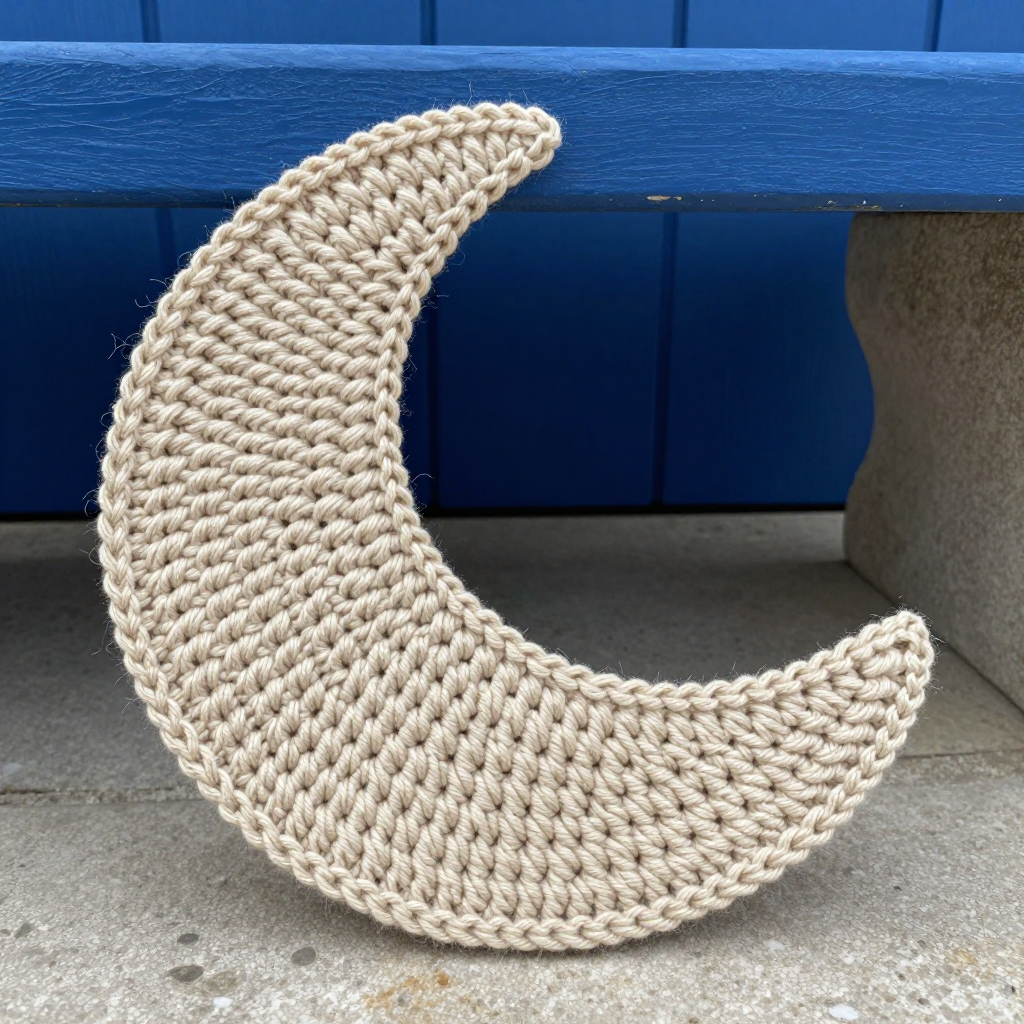 Crescent Moon Coaster Set Crochet Free Pattern