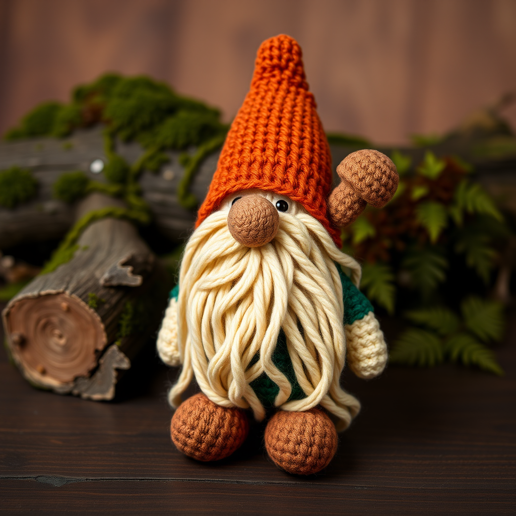 Whimsical Woodland Gnome Norbin Nibbleweed Free Crochet Pattern