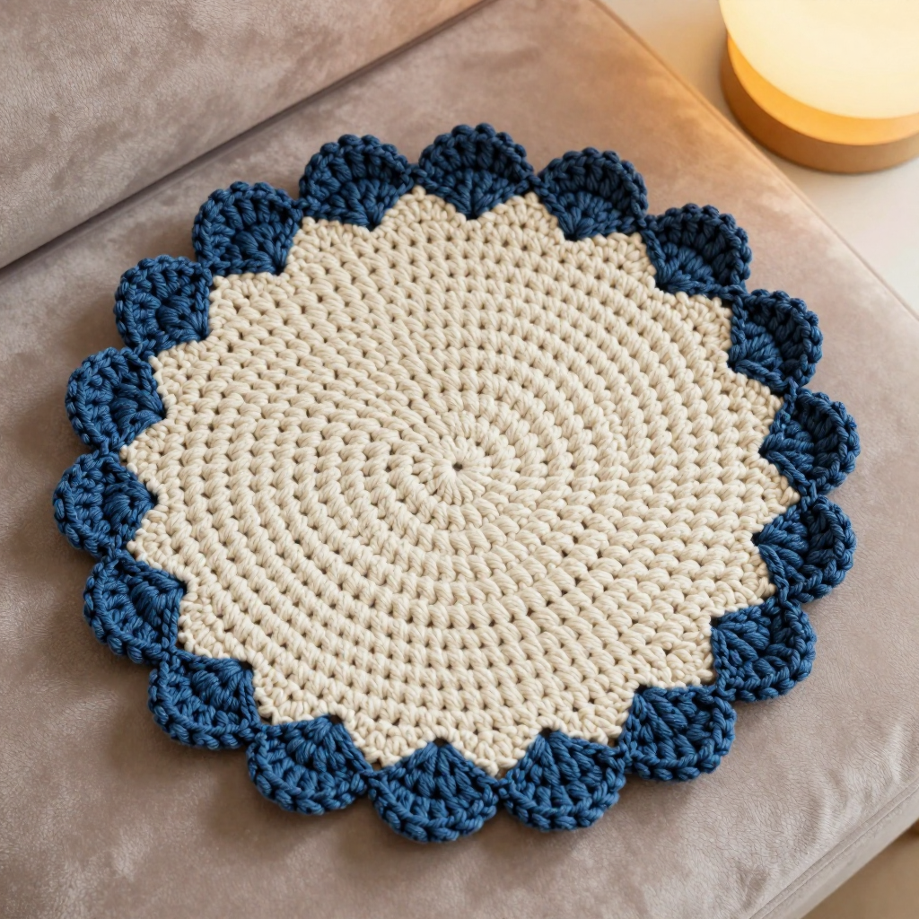 Daisy Chain Round Coasters Free Crochet Pattern
