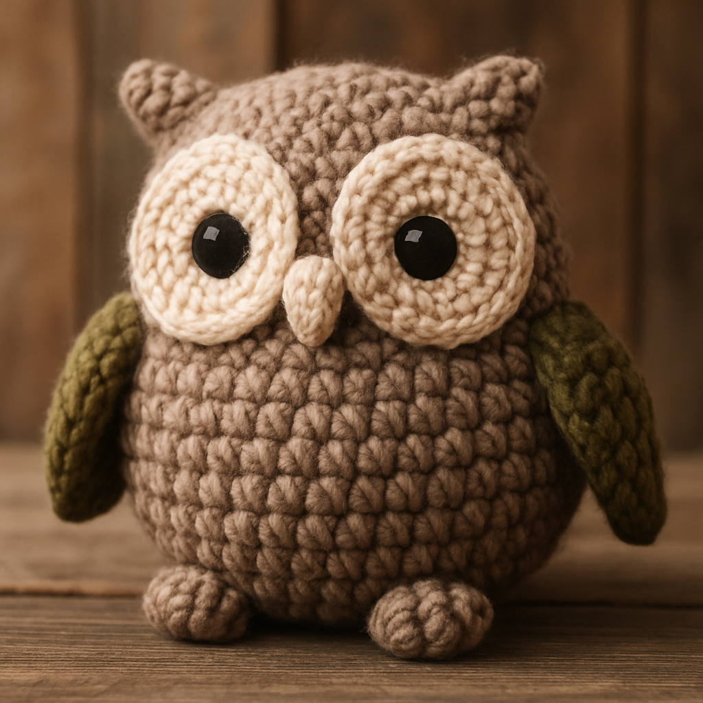 Free Pattern: Avant-Garde Chunky Amigurumi Earthy Owl