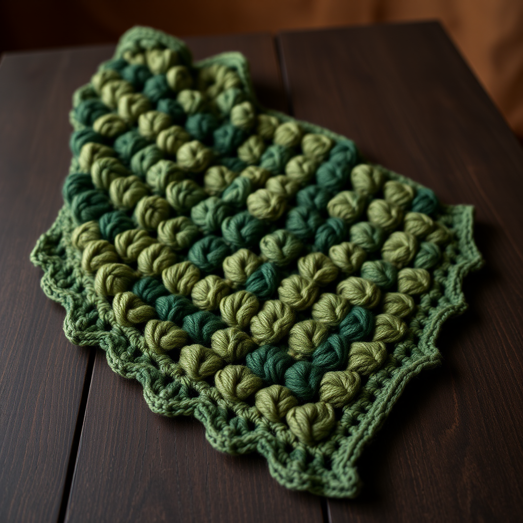The Whispering Pines Shawl: A Free Crochet Pattern for a Textured, Asymmetrical Triangle Wrap with Iris Stitch