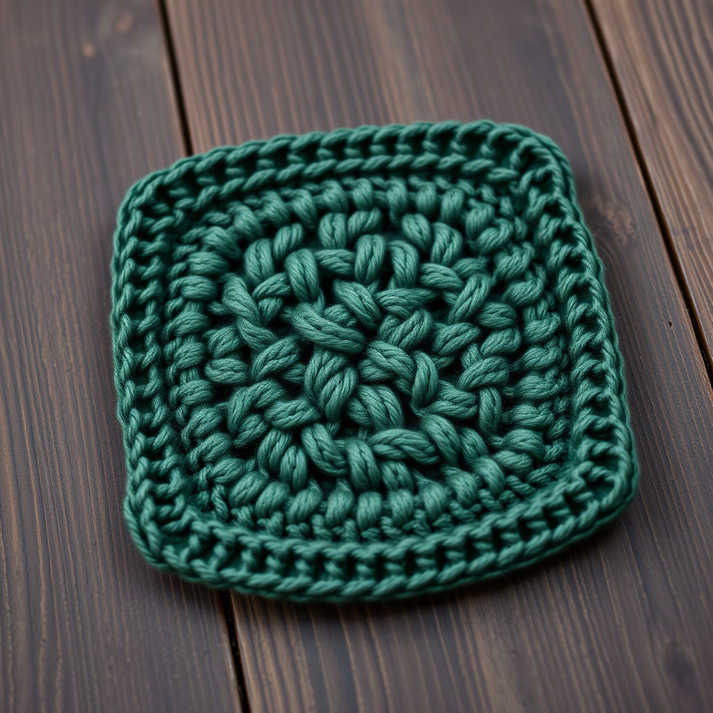 Celtic Knot Coaster Free Knitting Pattern – Interwoven Cable Accents
