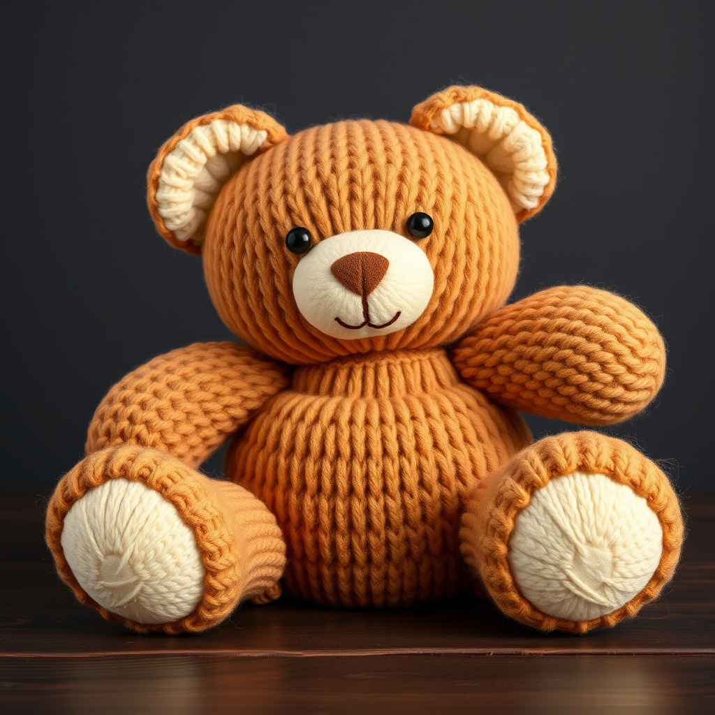 Theodore Bear Pillow Pal Free Pattern – Knitted Cozy Companion