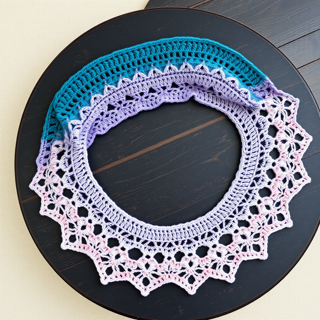 Aurora Veil Crochet Shawl Free Pattern