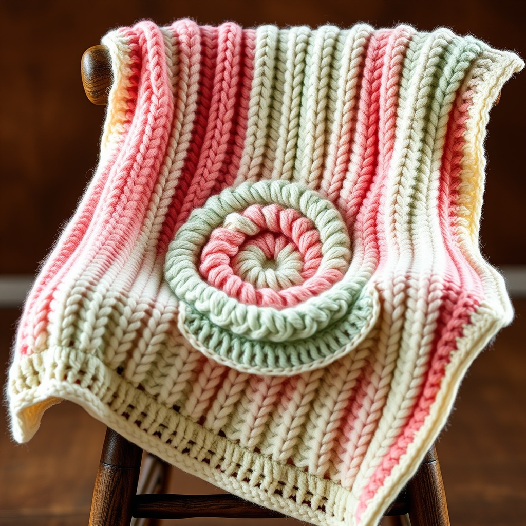 Candy Swirl Wrapsody Blanket Free Pattern – Knit a Sweet Confection Cocoon