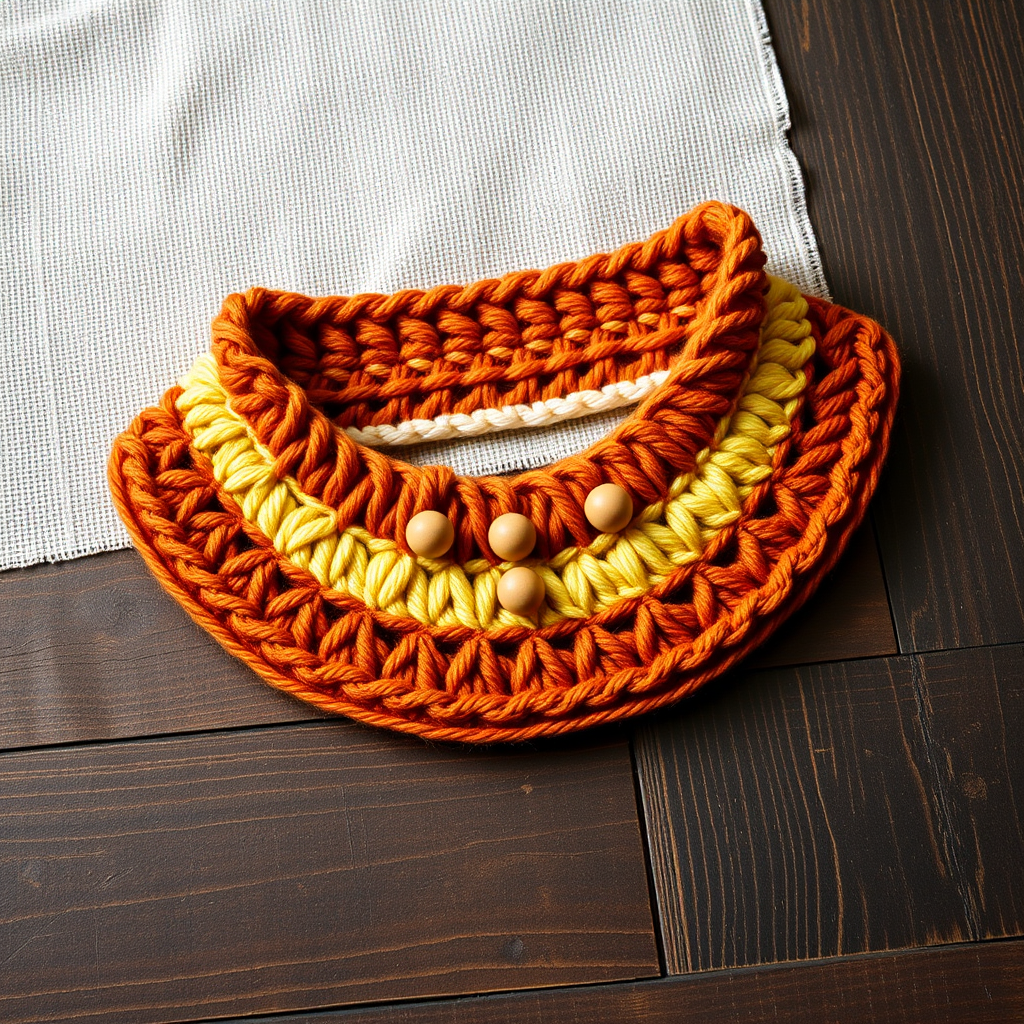 Sunset Serape Woven Collar Necklace Free Pattern