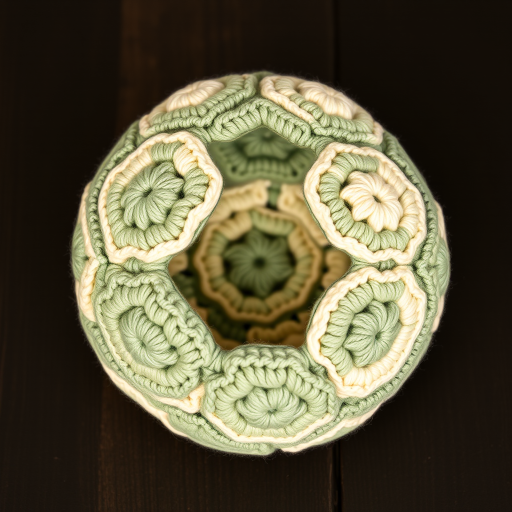 Celestial Bloom Puzzle Sphere Free Pattern