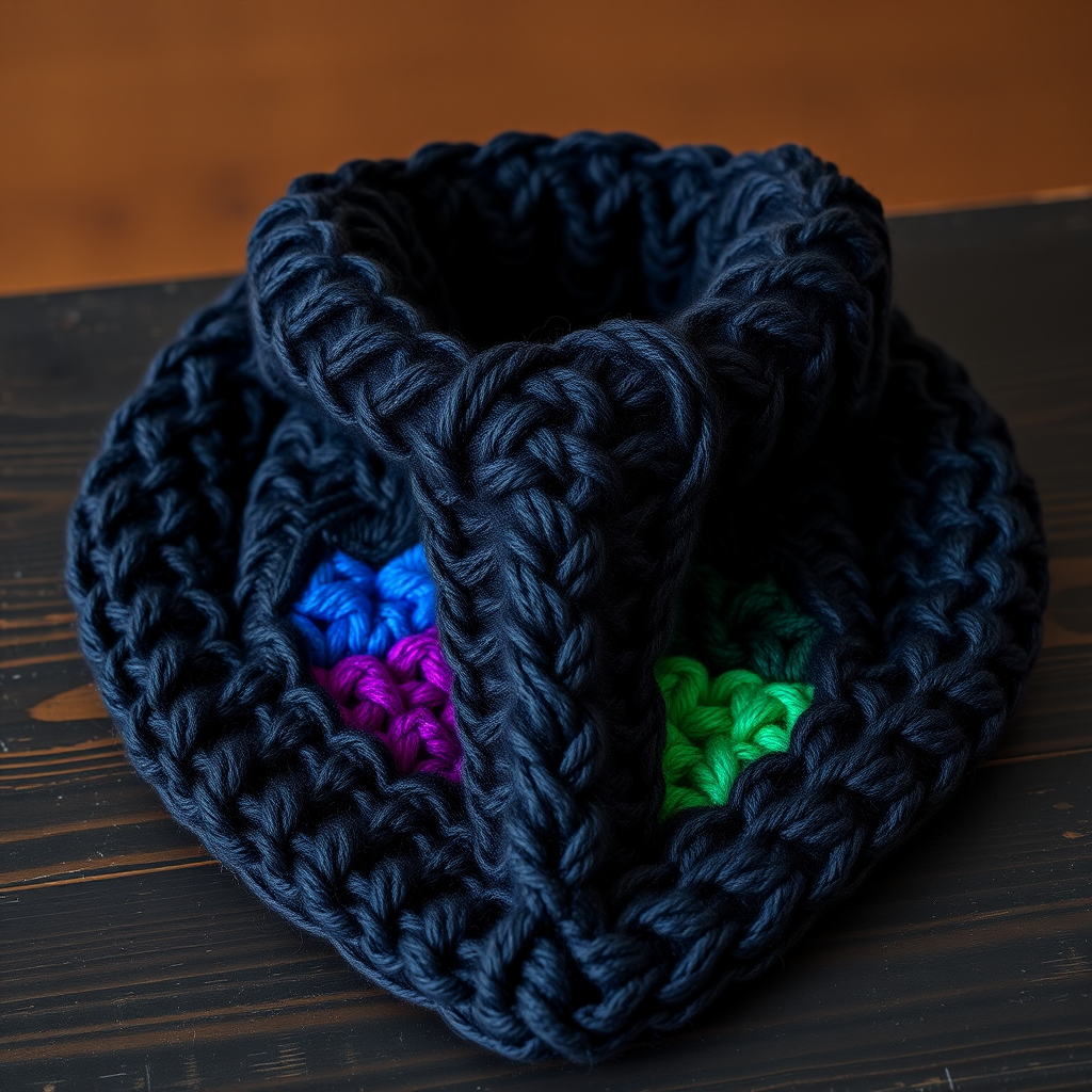 The Mosaic Stained Glass Cowl: A Free Knitting Pattern for a Colorful, Textured Bandana