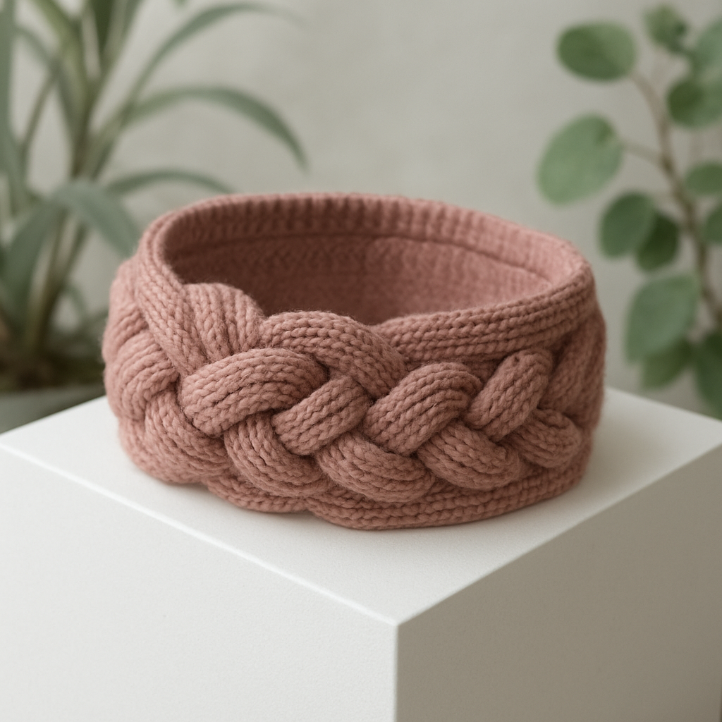 Ethereal Knot Cascade Headband Free Pattern