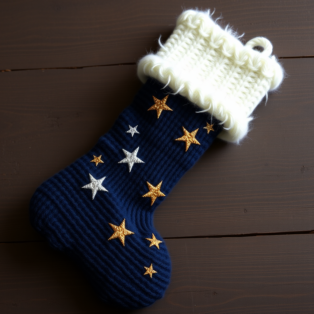 Starlight Solstice Stocking Free Pattern – Knit a Celestial Winter Heirloom
