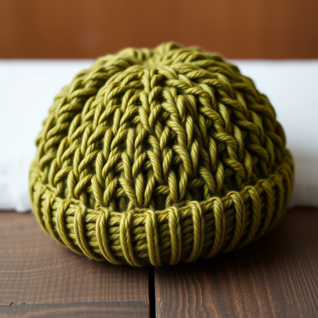 The Peridot Pebble Beanie: A Free Knitting Pattern for a Textured, Gemstone-Inspired Winter Hat