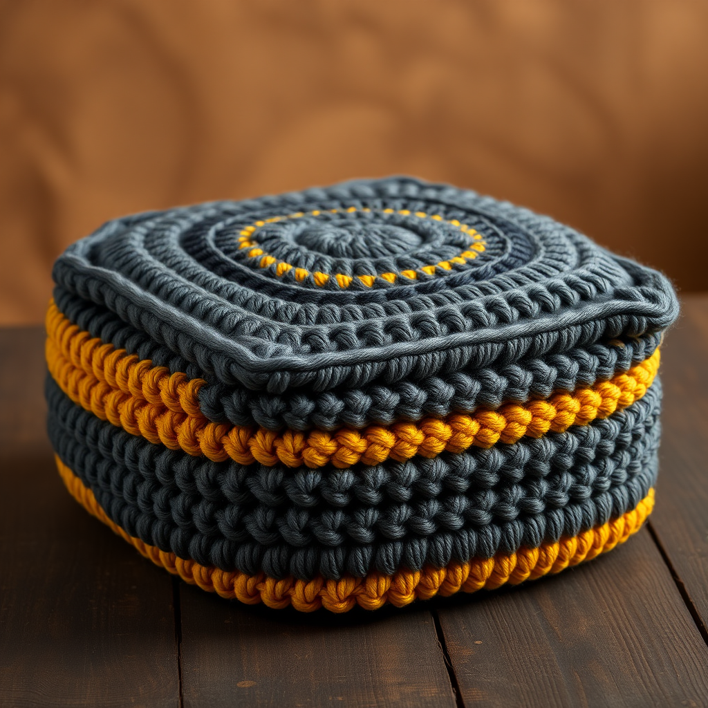 The Woven Ridge Cushion: A Free Crochet Pattern for a Textured, Modern Floor Pillow