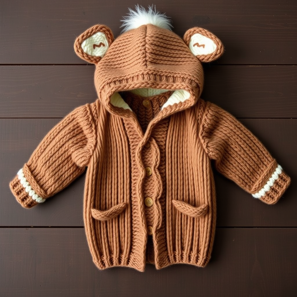 Whimsical Woodland Fawn Cardigan Free Pattern – Knit a Baby Deer Dream